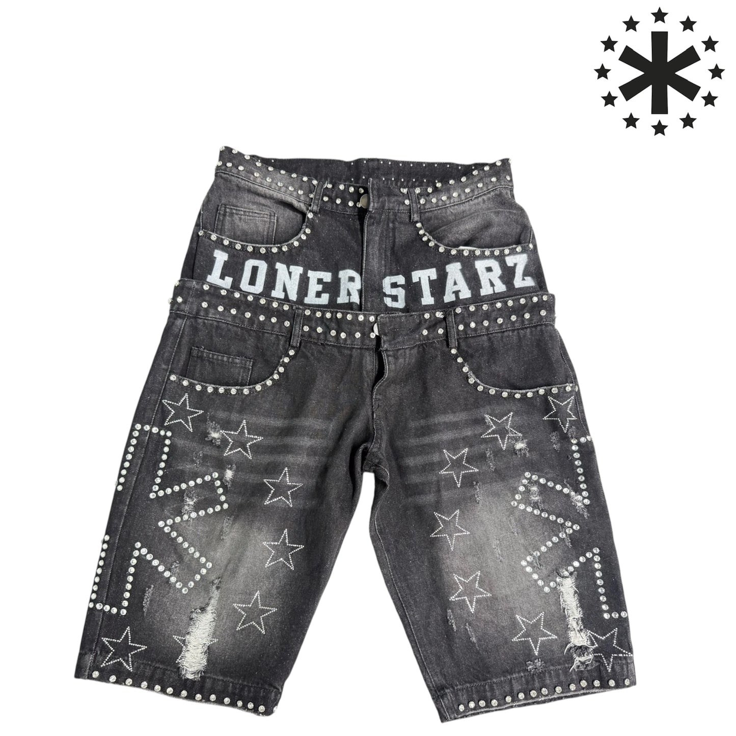 DOUBLE WAISTED SIRUIS MIDNIGHT JORTS