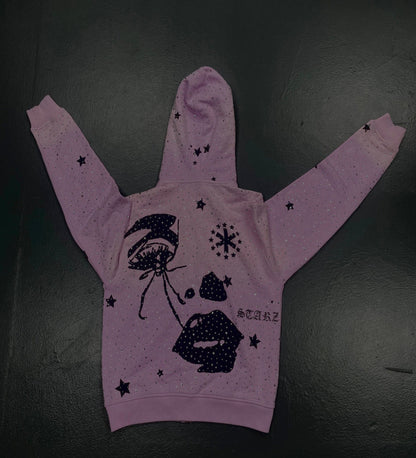 V1 SPOT LIGHT PURPLE  ZIP UP