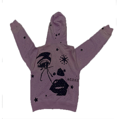 V1 SPOT LIGHT PURPLE  ZIP UP