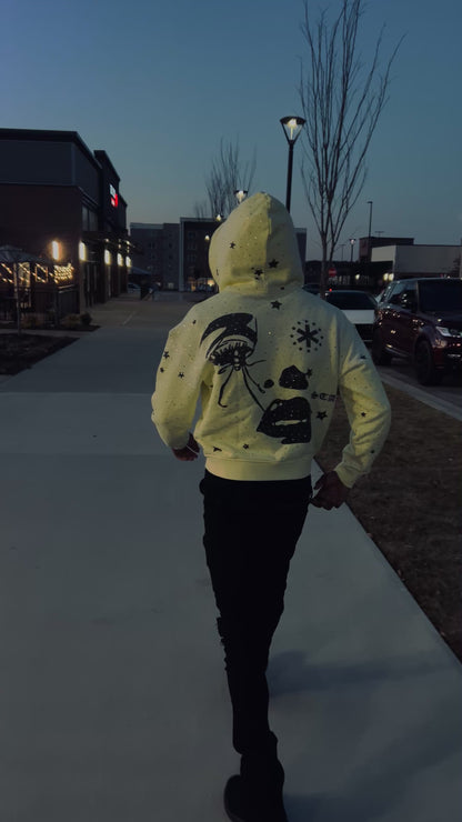 V1 SPOT LIGHT YELLOW ZIP UP